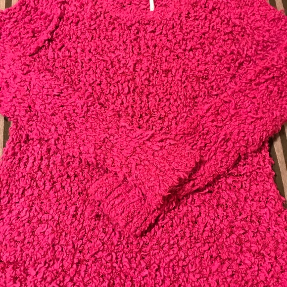 Free People Size L Pink Crew Neck Sweater - Picture 1 of 2